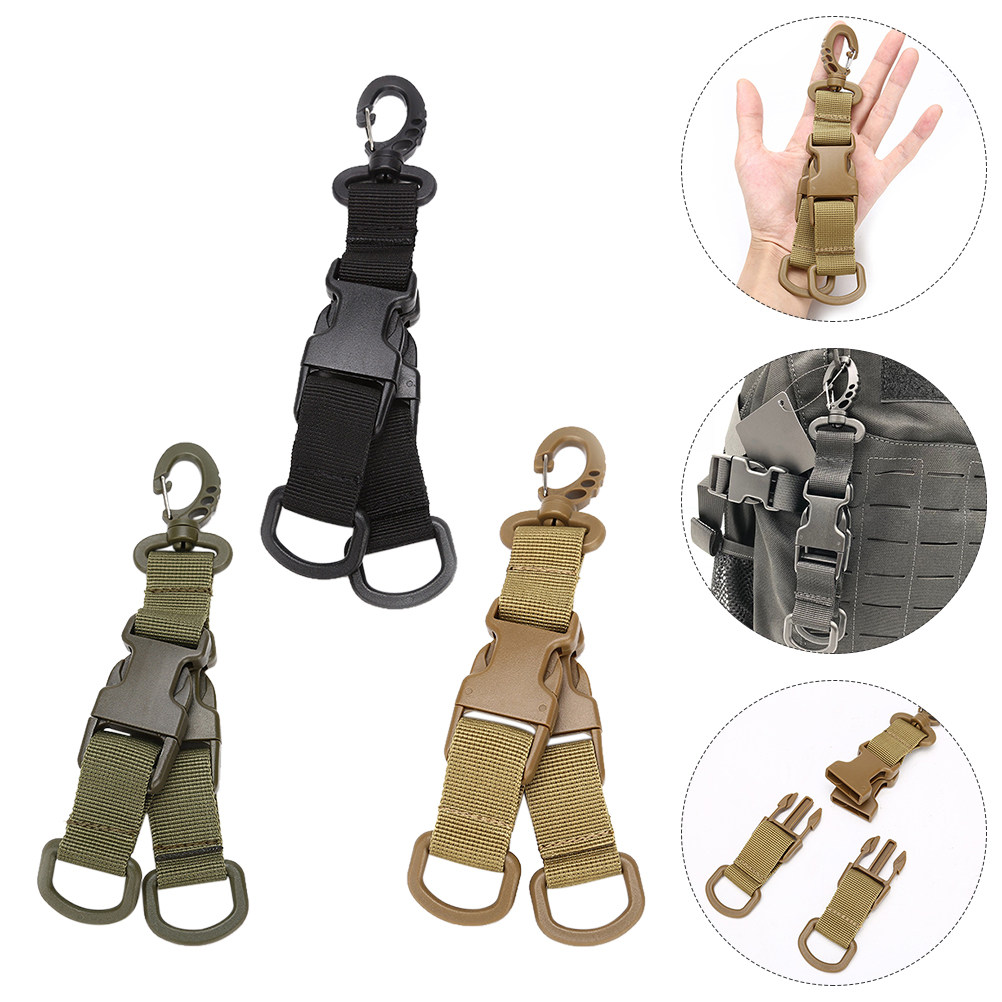 Cycling Gear Backpack - 3 sztuki obrotowych nylonowych klamer z