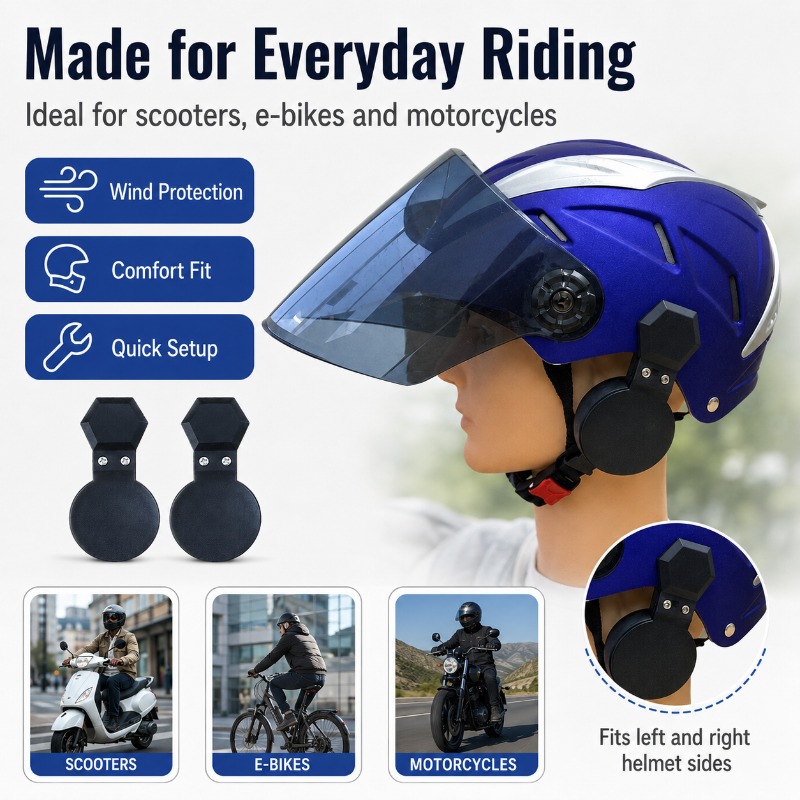 Bicycle Helmet - Ochraniacze na uszy do kasku z