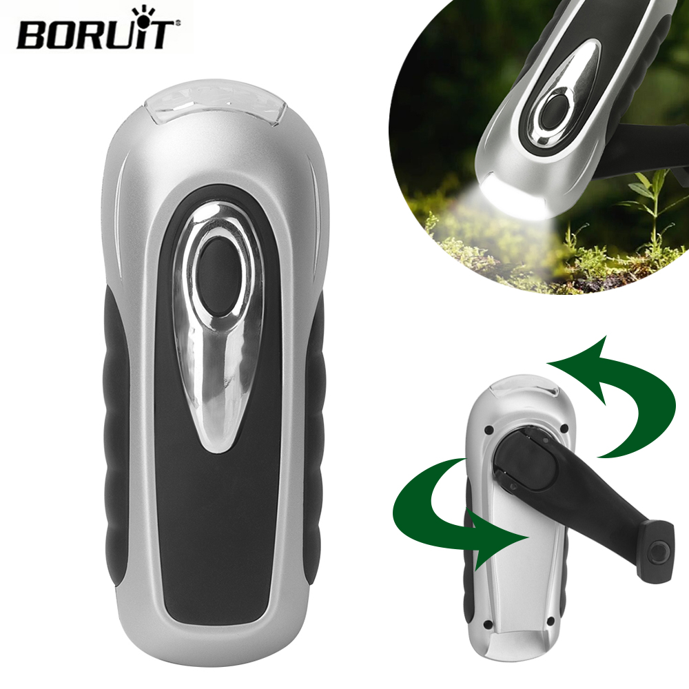 Cycling Low Gear - BORUIT latarka LED korba ręczna Dynamo