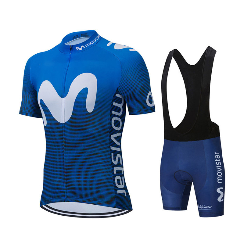 Cycling Gear Sale - Nowe letnie zestawy koszulek kolarskich Movistar