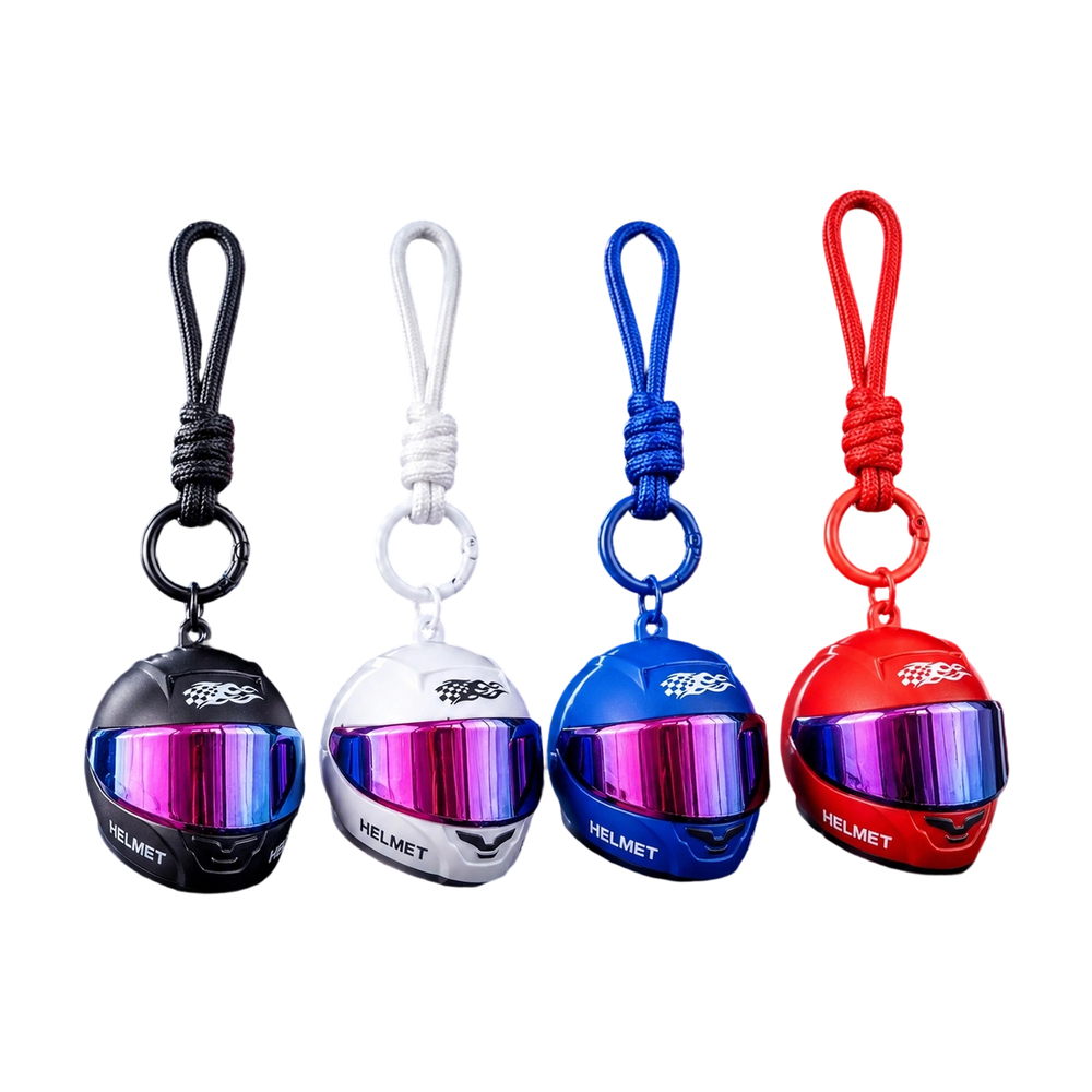 Bicycle Helmet - Stylowy, kolorowy brelok do kluczy w