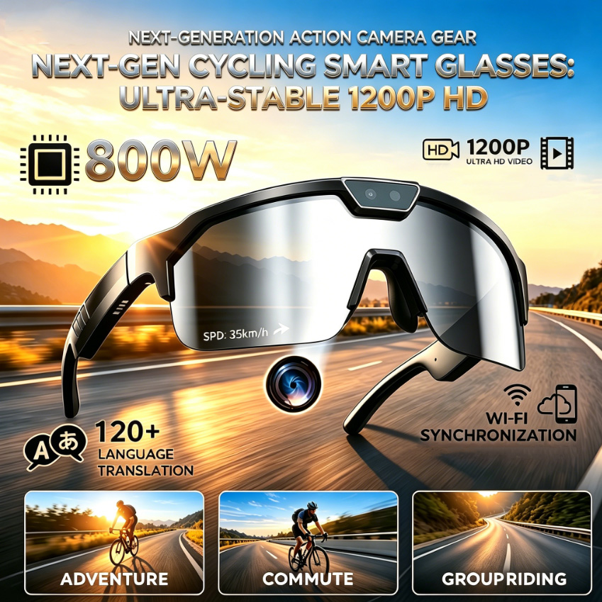 Okulary rowerowe 2026 z kamerą – Cycling Glasses recenzja i cena