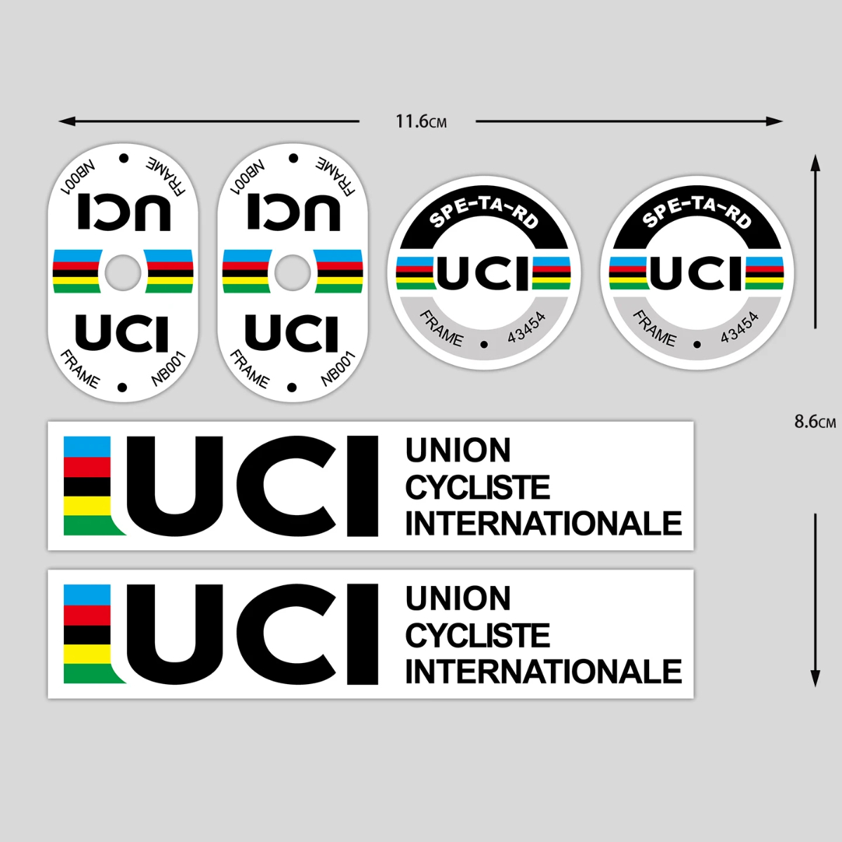 Naklejki na ramę rowerową UCI, – Cycling Gear Sale recenzja i cena