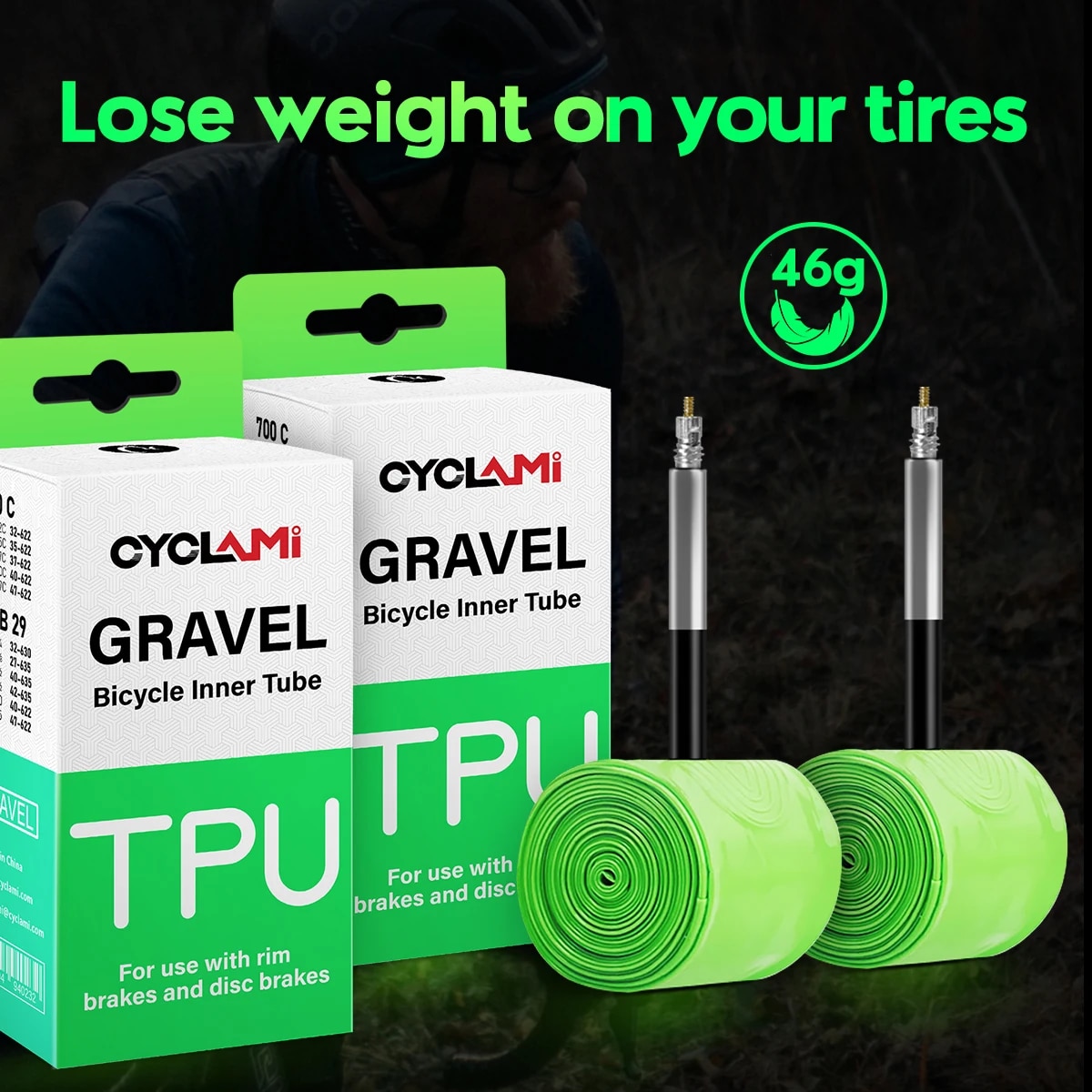 CYCLAMI Ultralekka dętka szoso – Gravel Bike Tires recenzja i cena