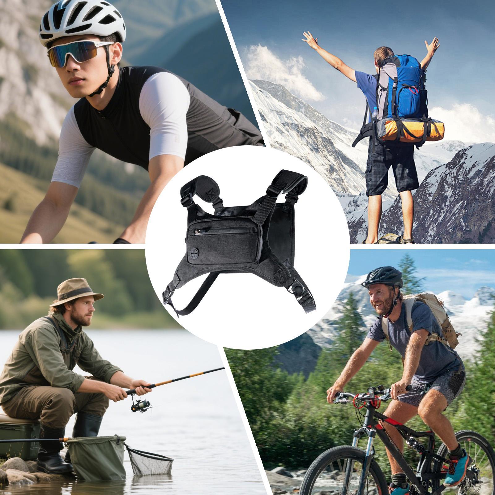 Saszetka biodrowa do biegania, – Cycling Gear Backpack recenzja i cena